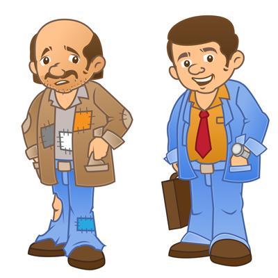 The Rich man and the Poor man